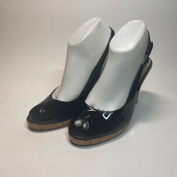 Franco Sarto Open Toed Wedge Size 8 - Picture 4 of 10